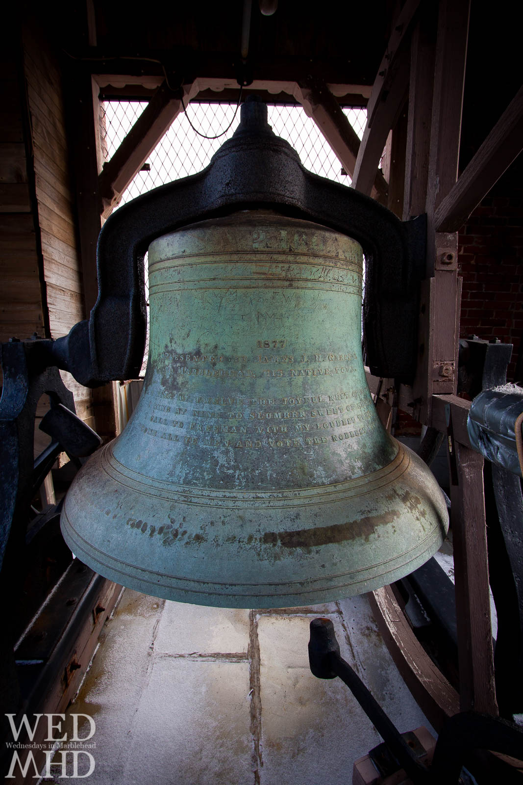 The bell at the top of Abbot Hall cast by Meneely & Kimberly bell abbot hall