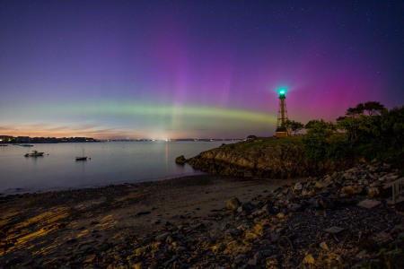 The Northern Lights and Marblehead Light