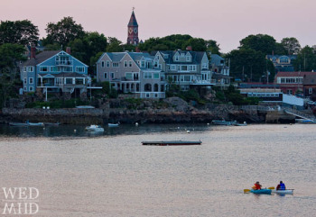 Kayakers out for an Evening Row