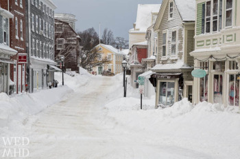 A Blanket of Snow in Historic Downtown Marblehead