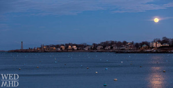 Worm Moon Rises Over Marblehead Neck
