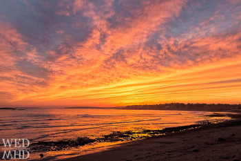 Fire in the Sky over Devereux Beach
