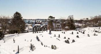 Buried in Snow at Old Burial Hill