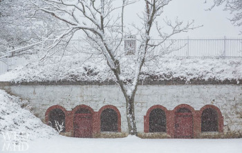 Falling Snow at Fort Sewall