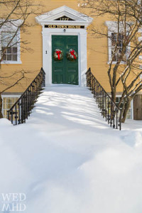 Snow Covered Steps at Old Town House