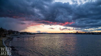 Clouds on Fire - Marblehead Harbor