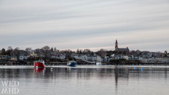 Red, White and Blue in Marblehead Harbor