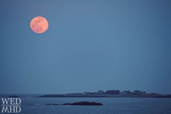 Full Worm Moon over Tinkers Island