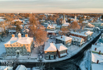 Looking Down on Historic Downtown Marblehead