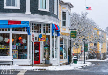 Washington Street in the Snow