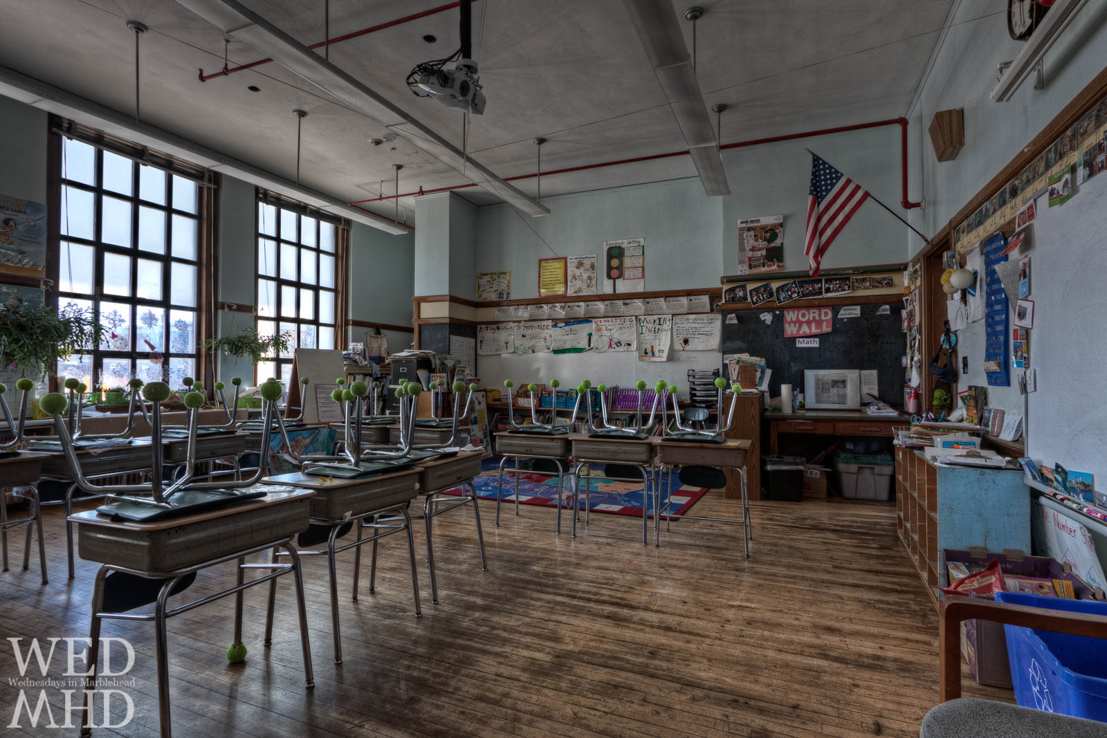 Old Glover School classrooms