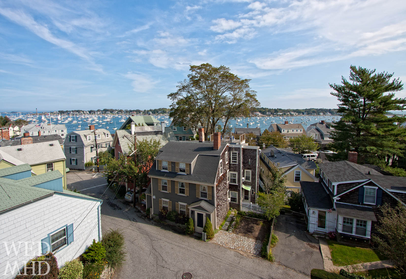 rooftop view of Marblehead homes