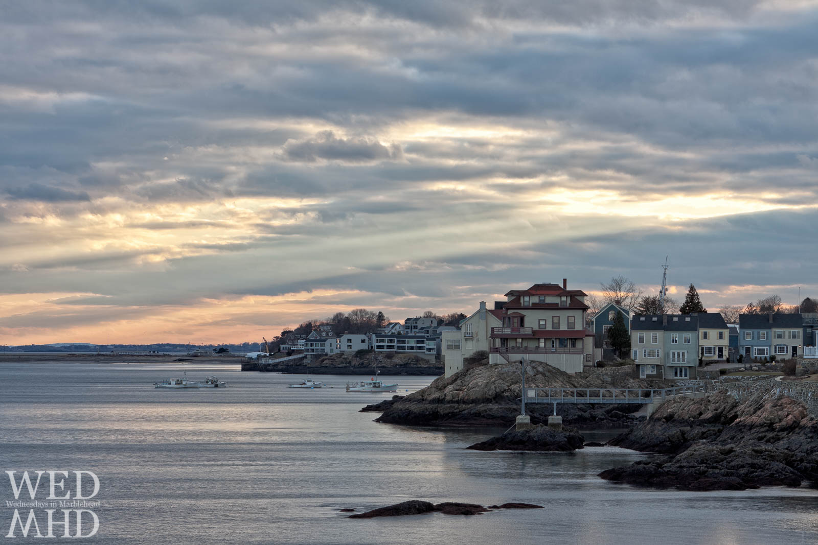 Sun Rays over Marblehead Harbor