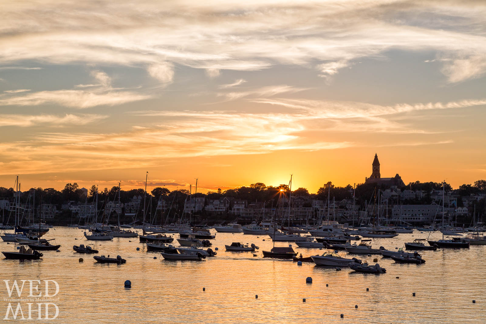 A Sunburst Over Marblehead Harbor