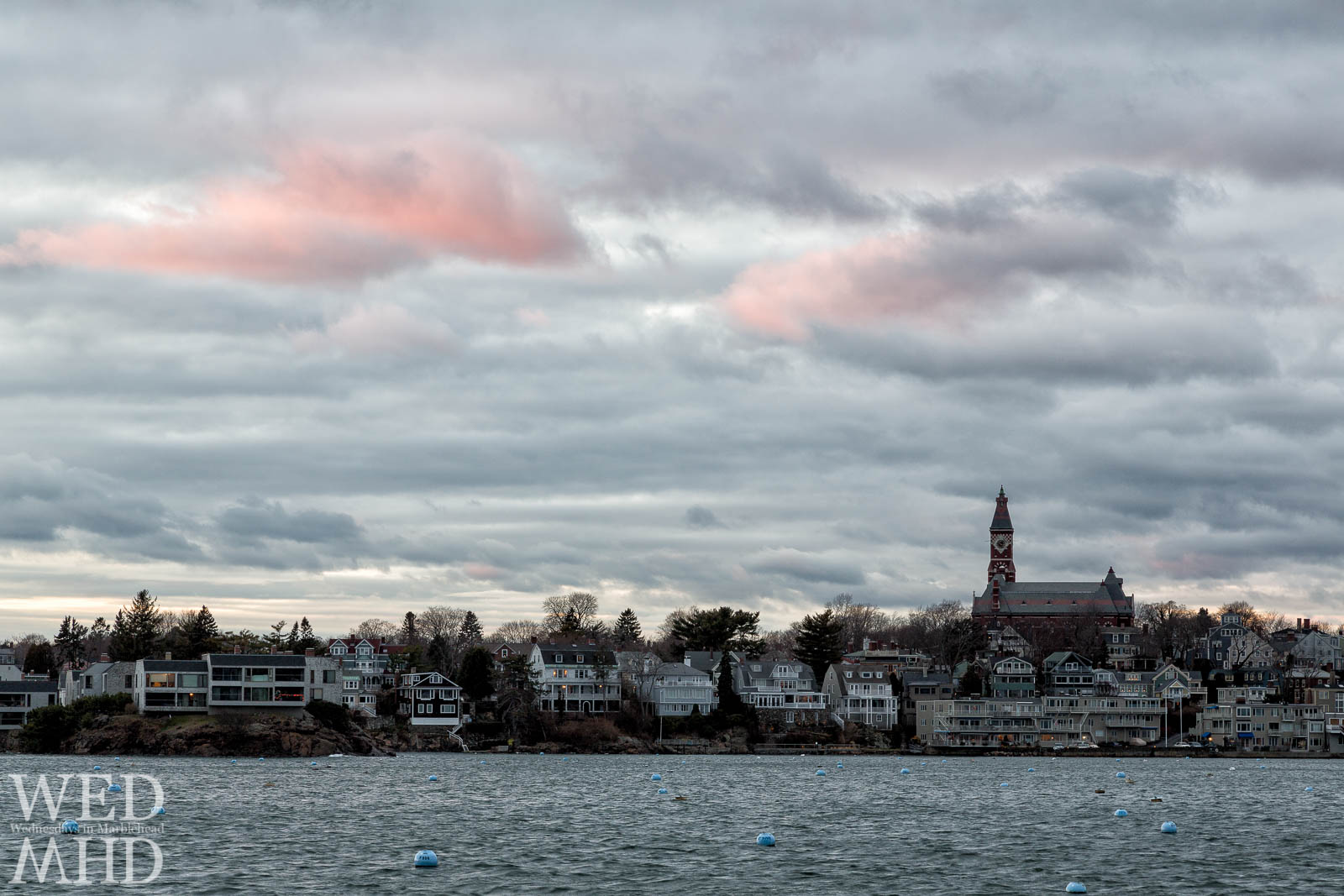 Abbot Hall Standing Over an Empty Harbor