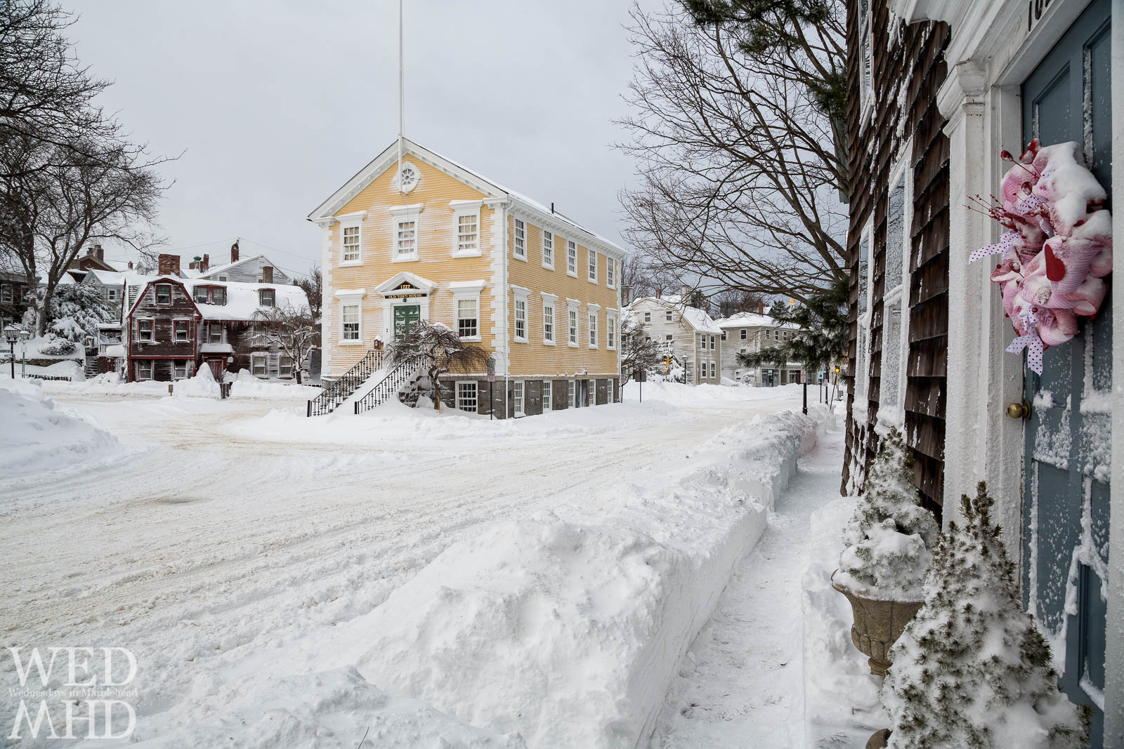 Old Town House After the Blizzard