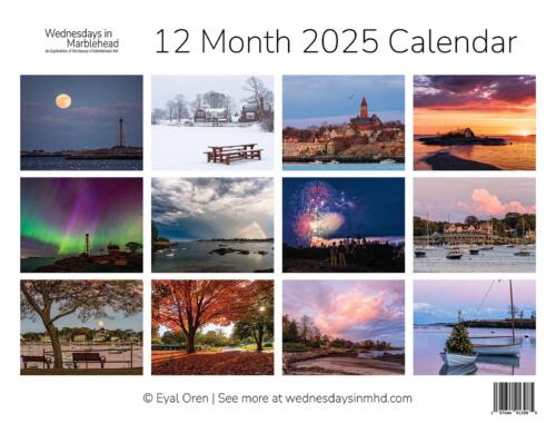 back cover of the 2025 12-month Marblehead calendar