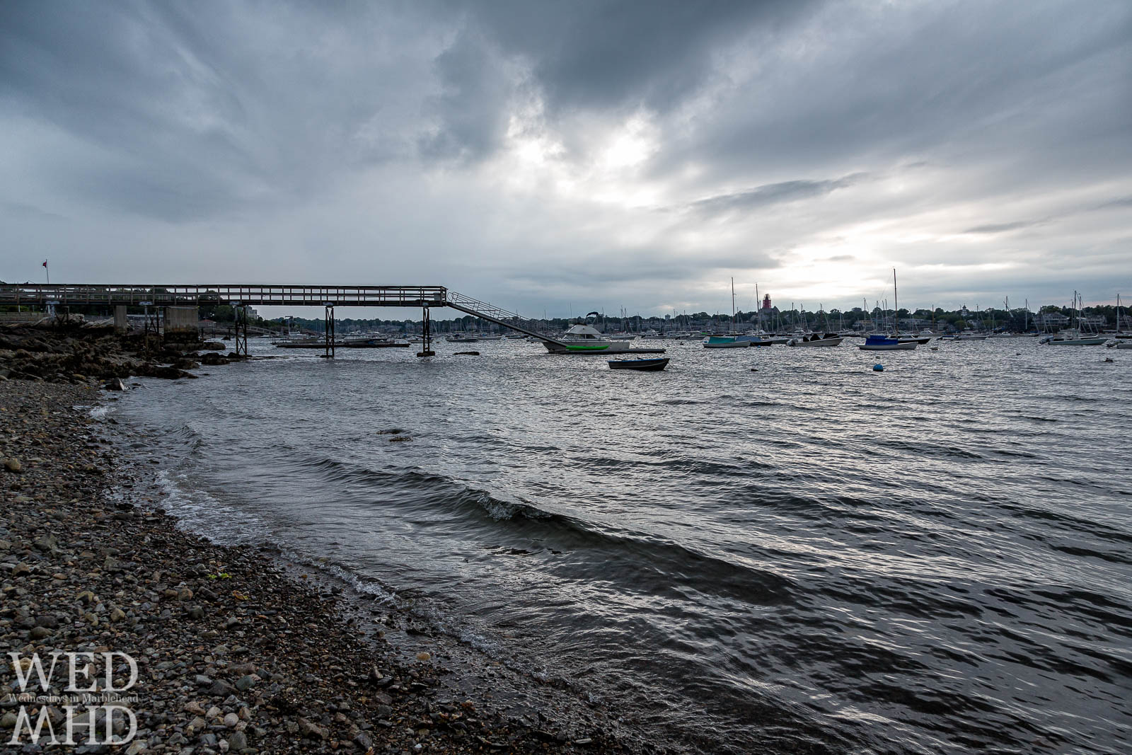 Marblehead Harbor and the Red Cloaked Tower