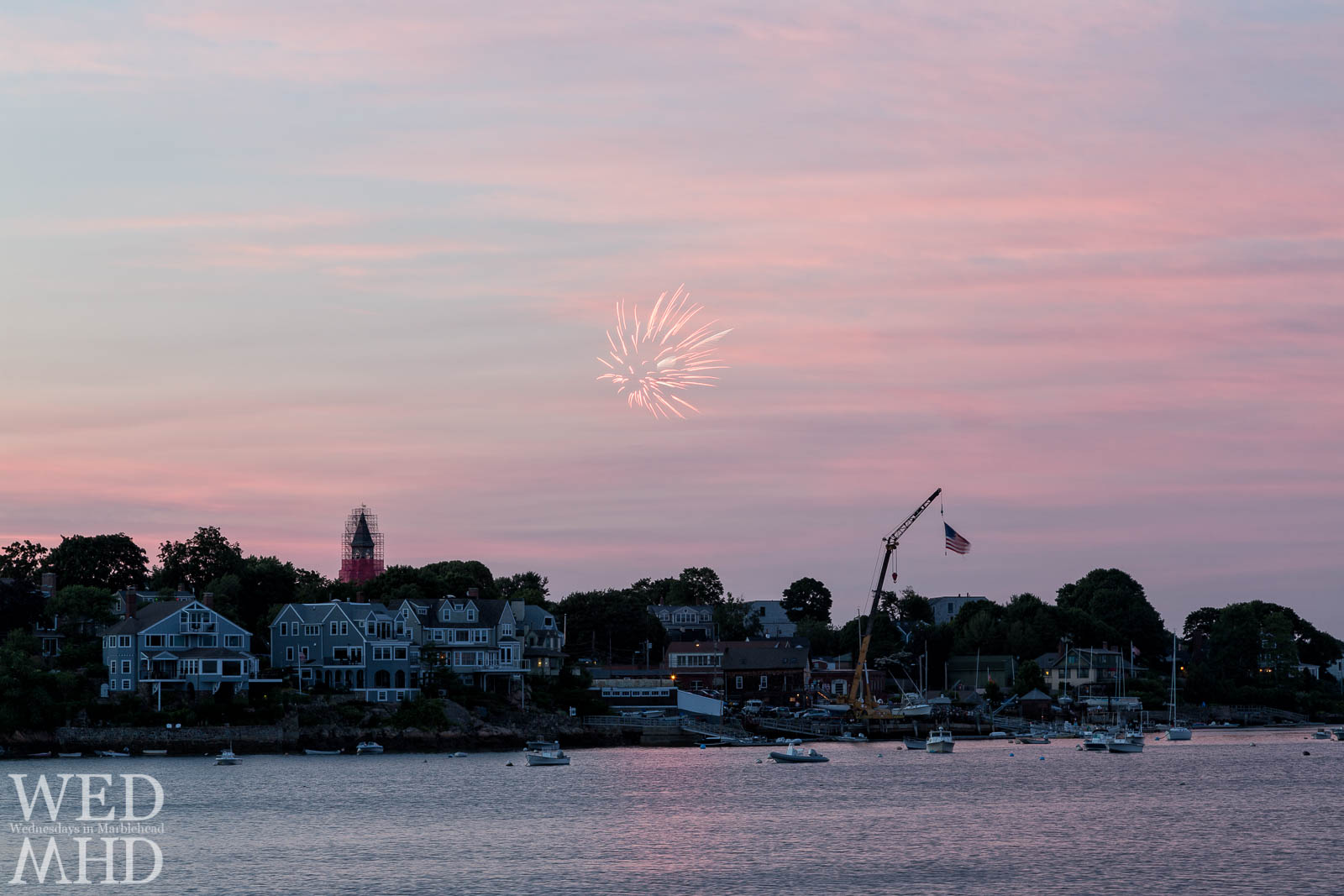 Marblehead Fireworks at Sunset