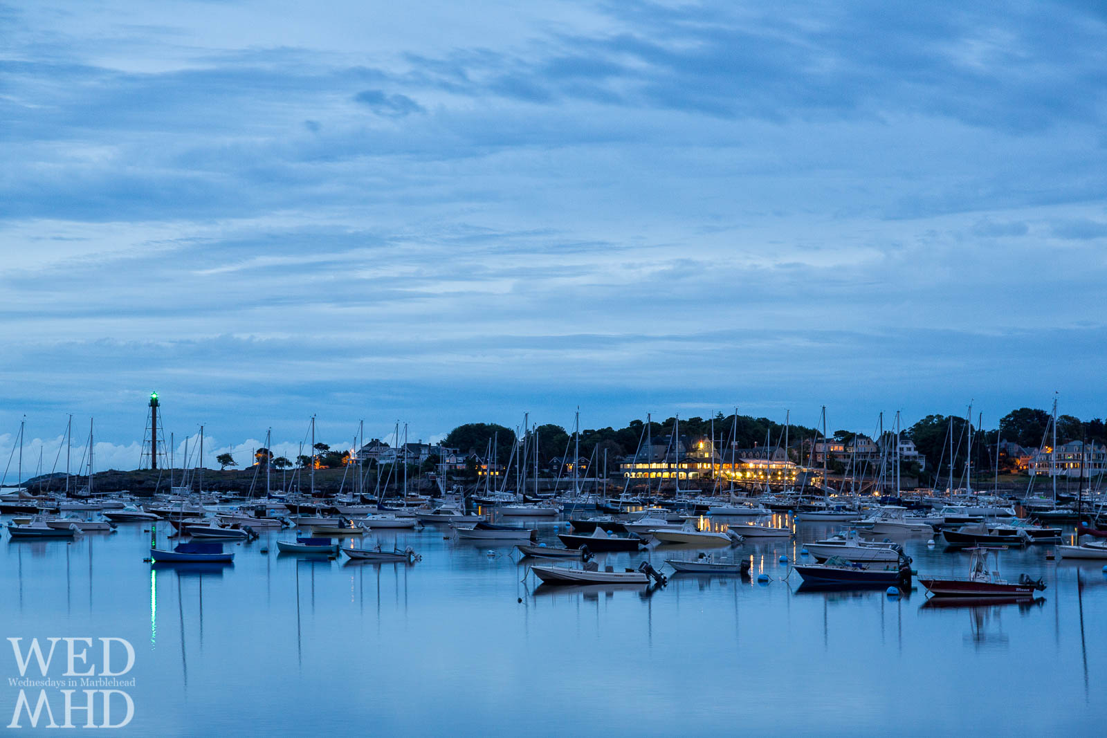 Marblehead Harbor in the Blue Hour