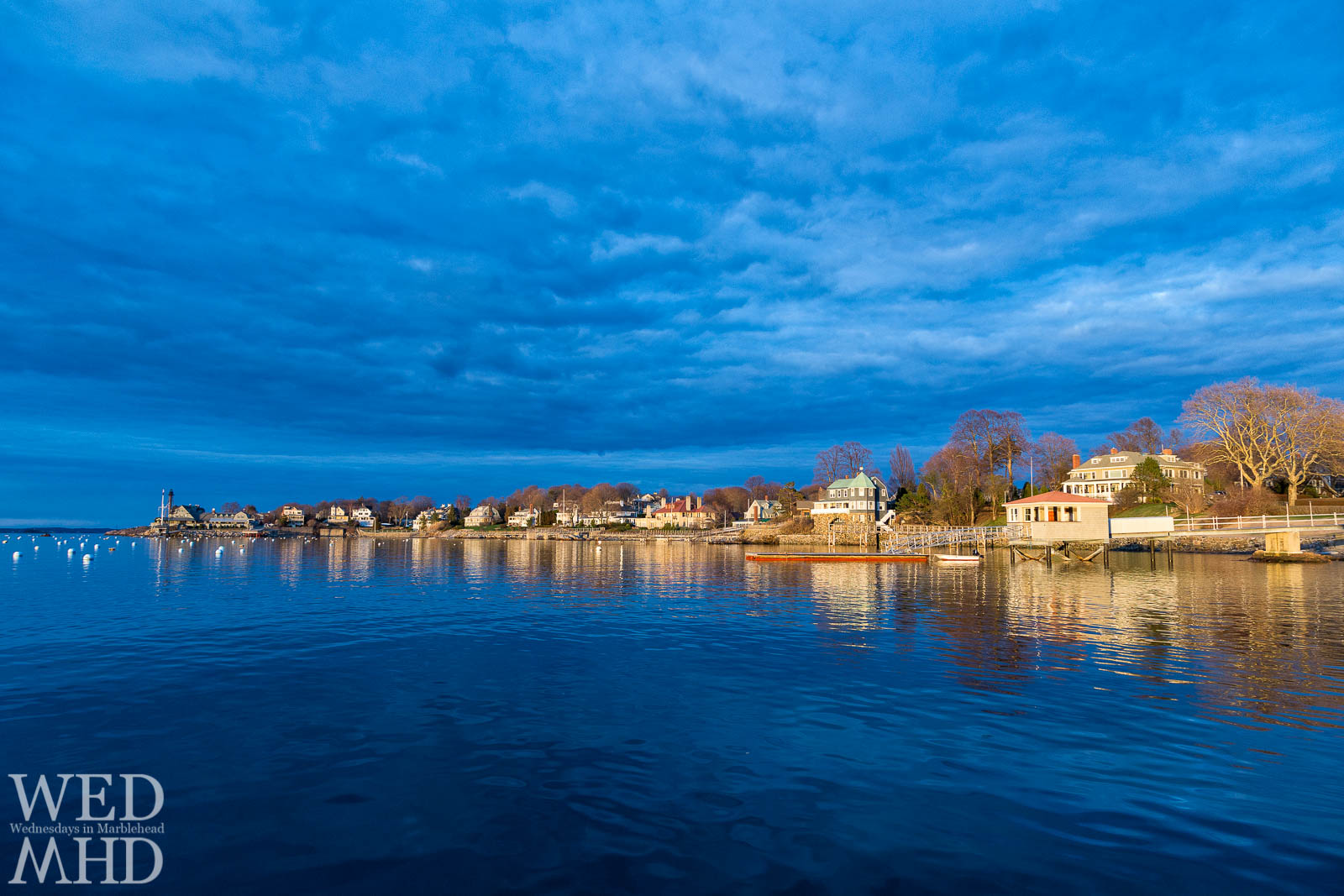 Golden light shines on Marblehead Neck