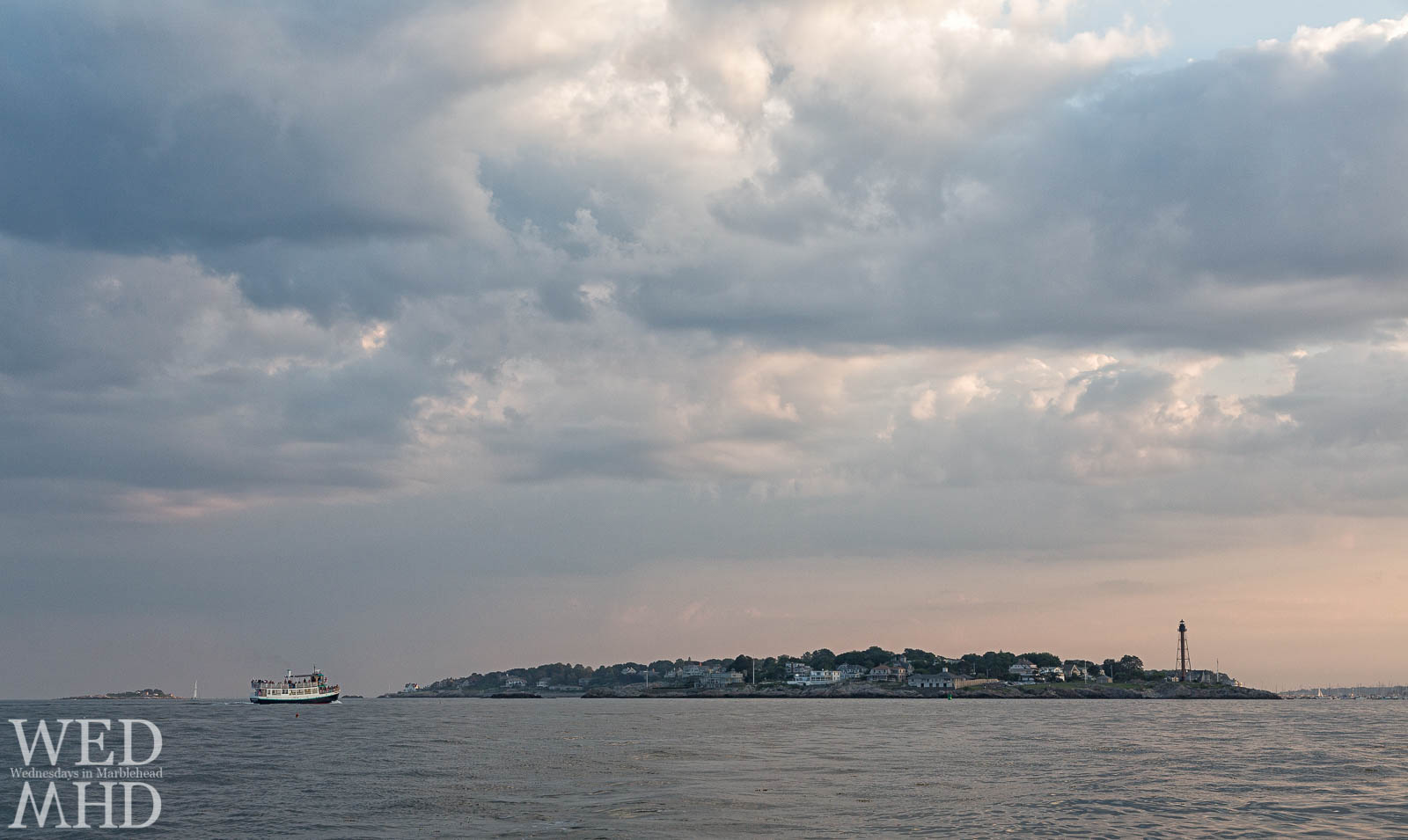 The Hannah Glover brings campers back to Marblehead after a day spent on Children's Island