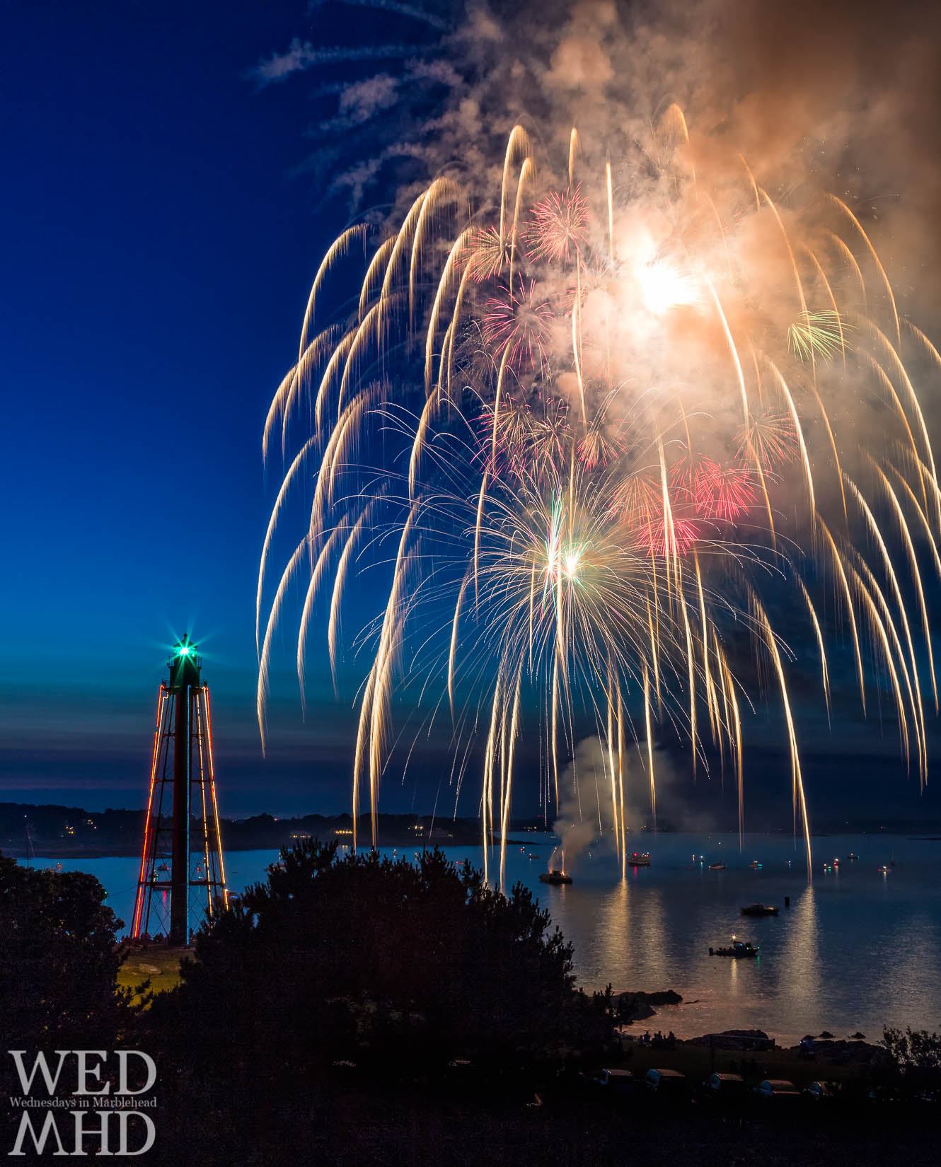 Marblehead Fireworks and Harbor Illumination Wednesdays in Marblehead
