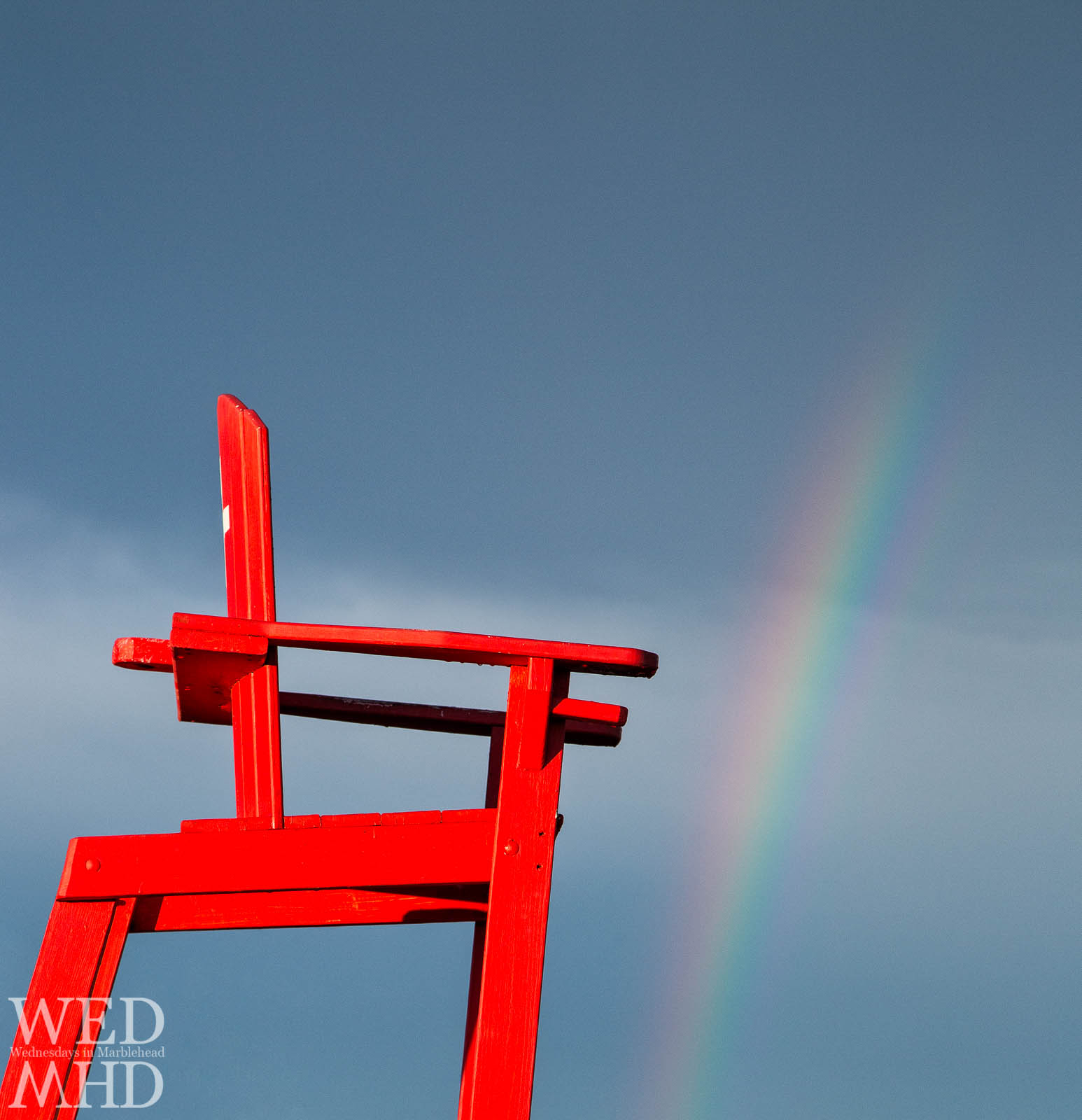 2012 was the year of rainbows with seemingly endless opportunities to capture the diffracted rays of light such as this one from Devereux Beach