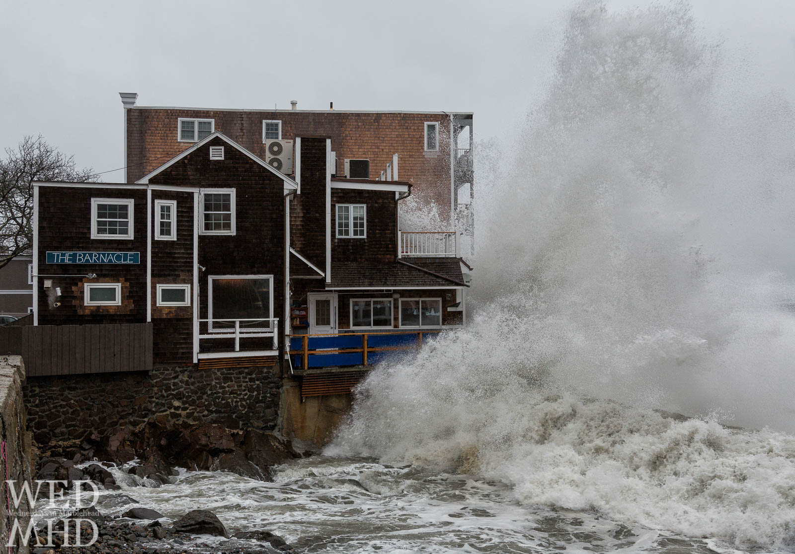 Storm Watching in Marblehead - The Barnacle Restaurant