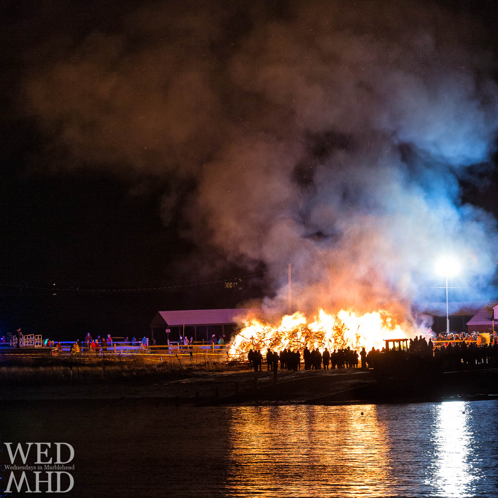 The Epiphany tree burning takes place tonight (Monday, January 6) at Riverhead Beach with Christmas trees set ablaze