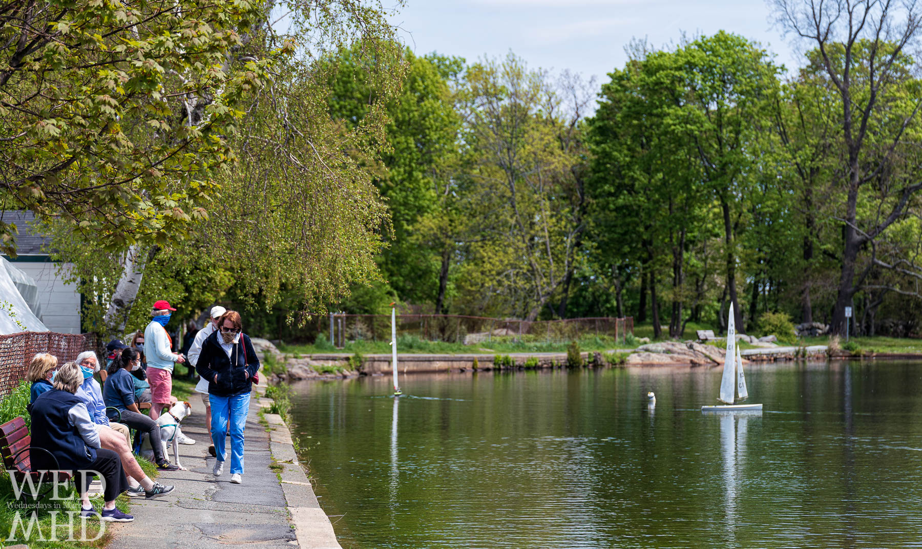 Life in the time of shelter in place orders means safer communication through masks but still getting a chance to enjoy a warm May day during the New Normal