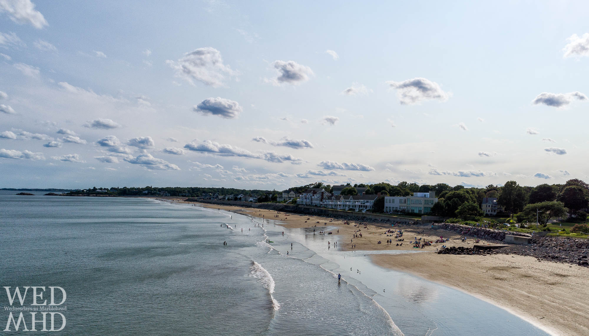 Preston beach captured from a few feet off the ground would make a perfect destination for a beach day on a hot July day