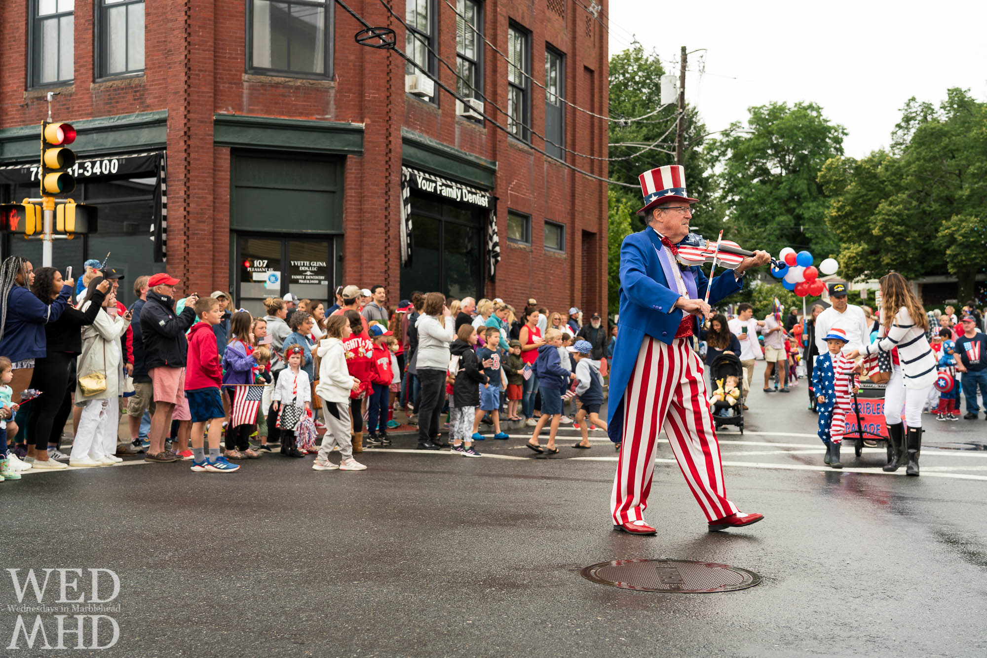 Uncle Sid leads the annual Horribles Parade down School Street in Marblehead after a one year hiatus